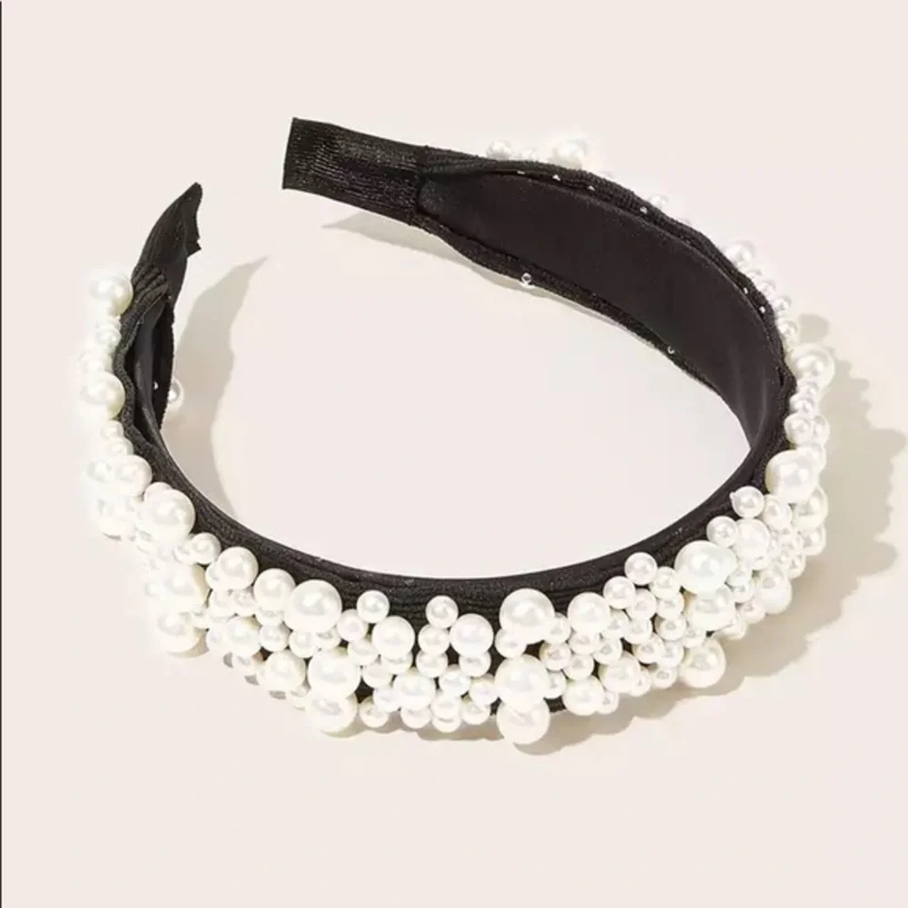 Lucia pearl headband